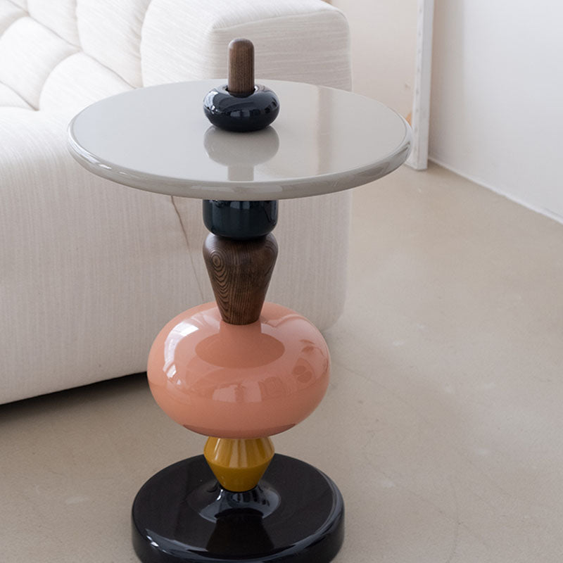 Aspasia Side Table,  Ash wood