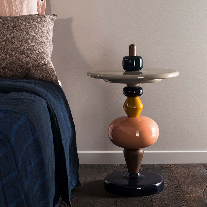 Aspasia Side Table,  Ash wood