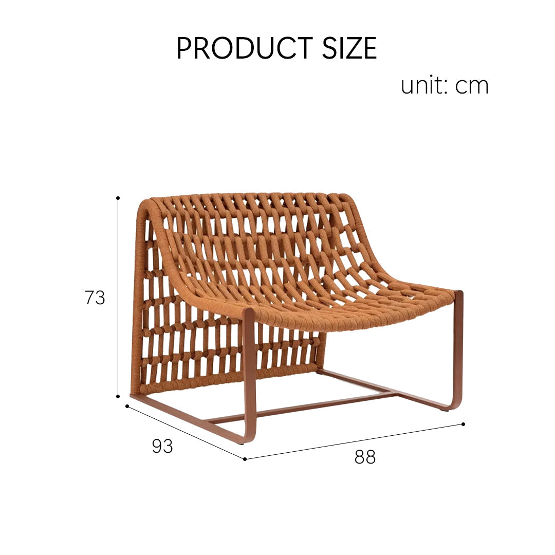 Figueroa Outdoor Lounge Chair With Footstool, Rattan