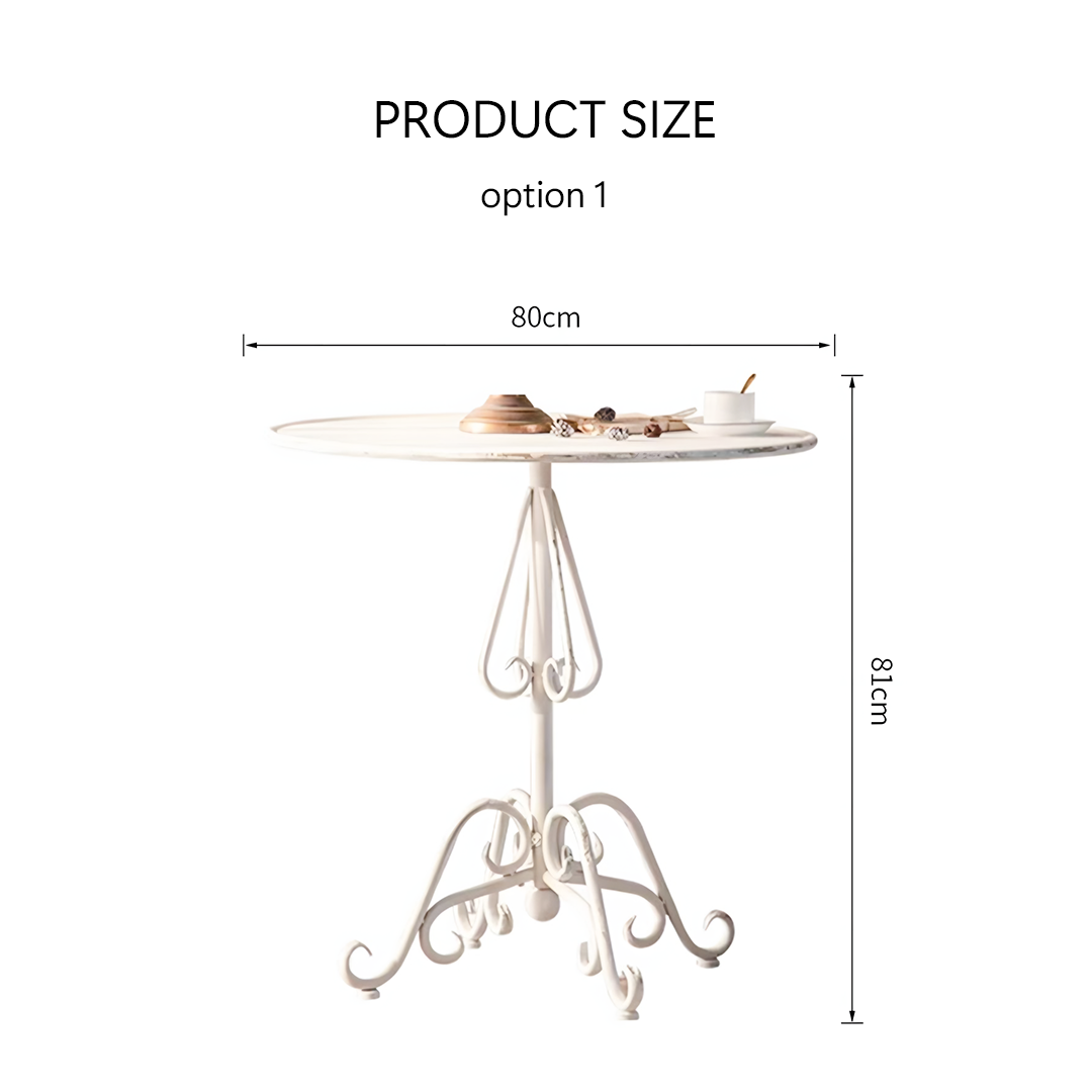 Antonia Outdoor Garden Dining Table Set, Iron