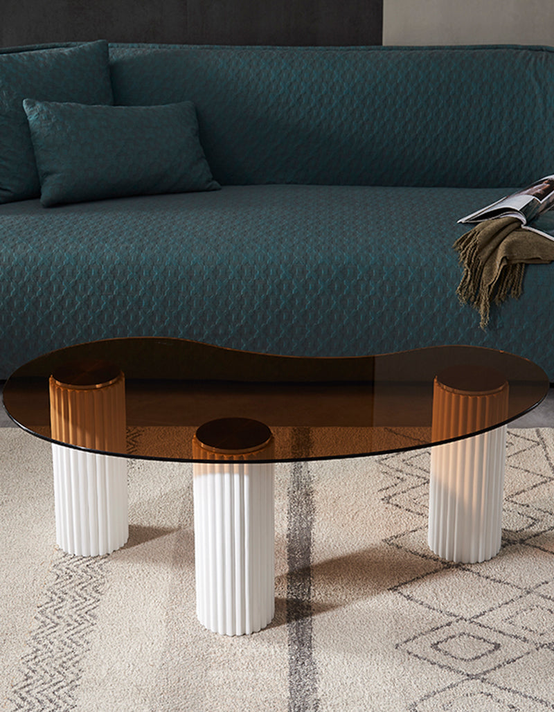 Amado Coffee Table, Glass