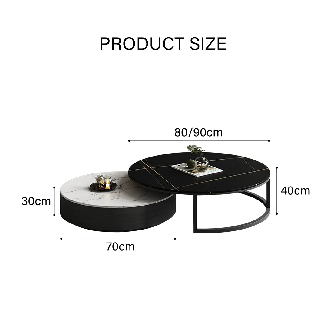 Vasagle Living Room Set, Vasagle Nesting Coffee Table, Sintered Stone