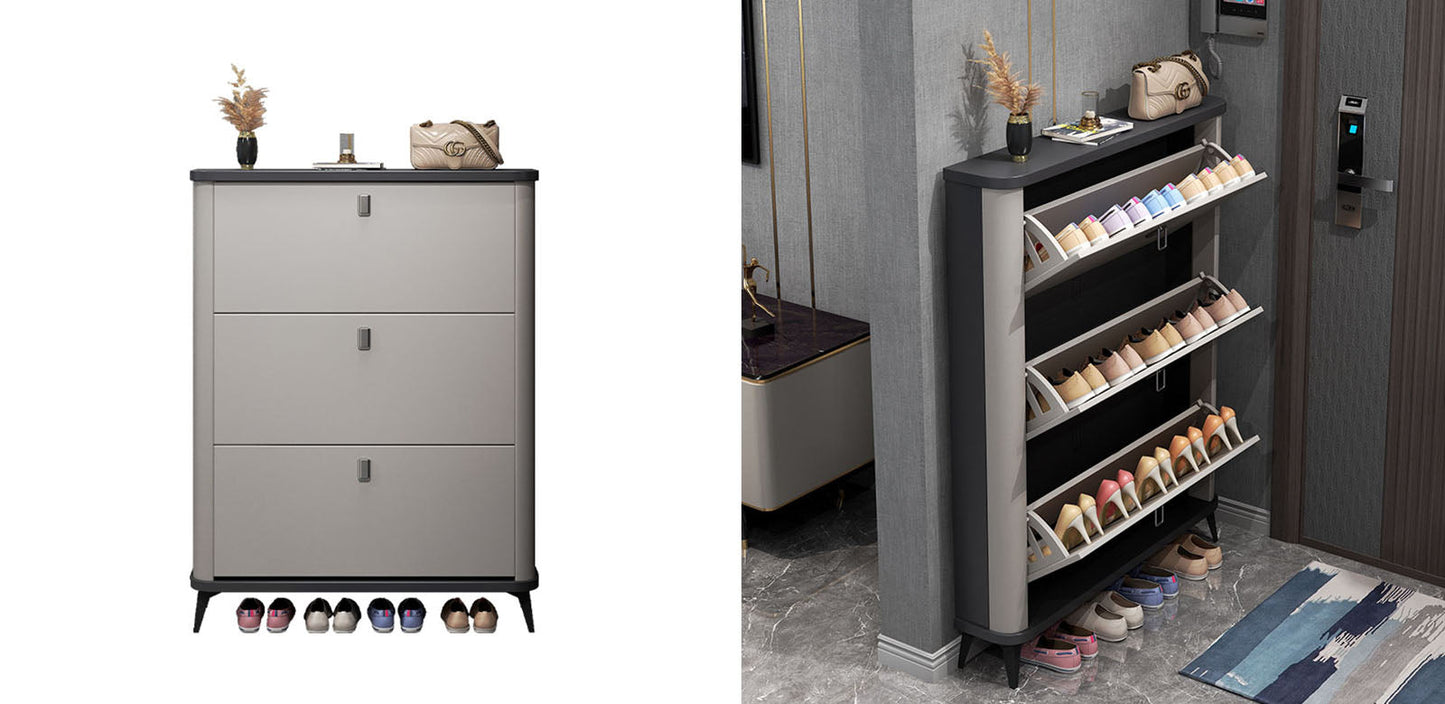 Amos Shoe Storage, Grey