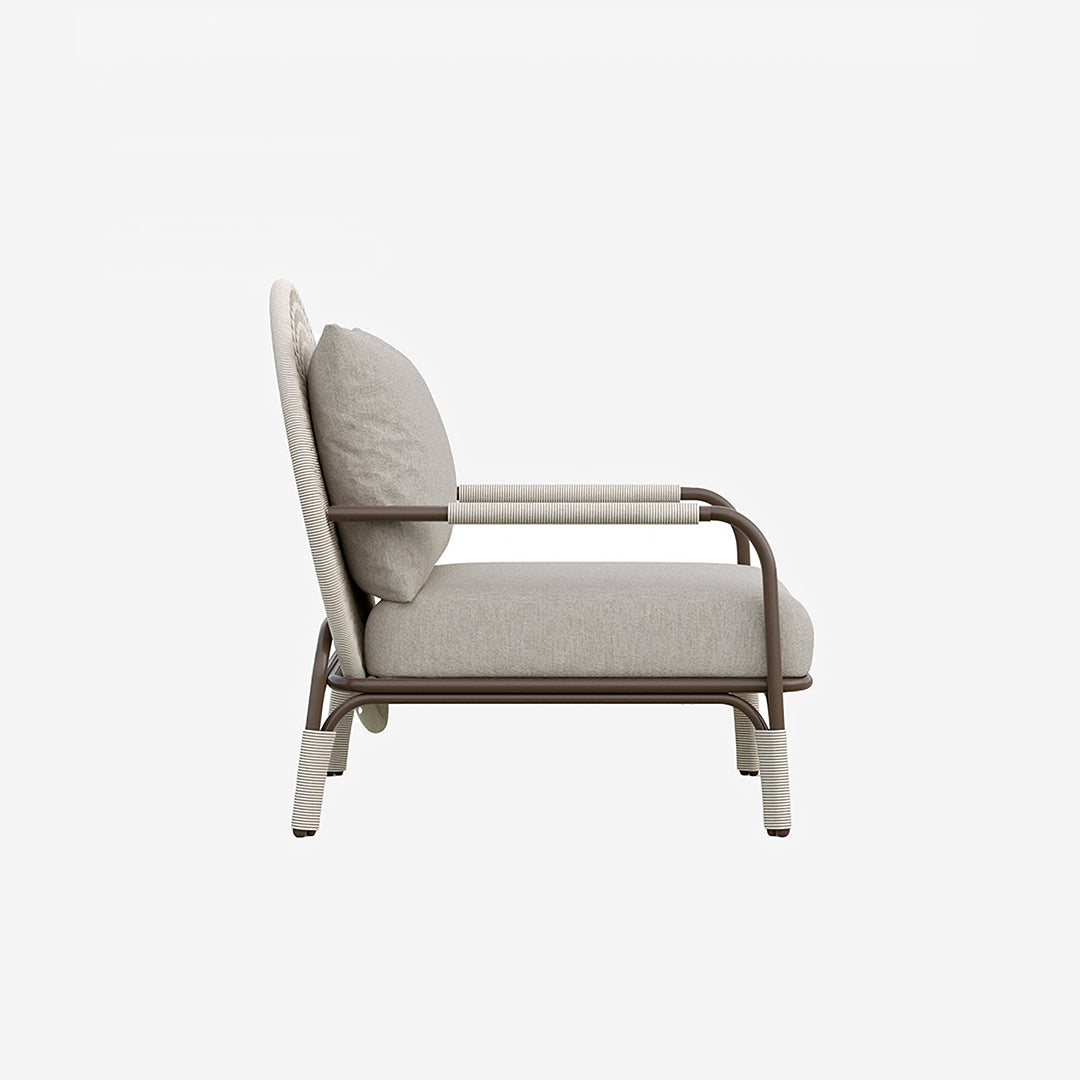 Hodge Outdoor Lounge Chair, Rattan