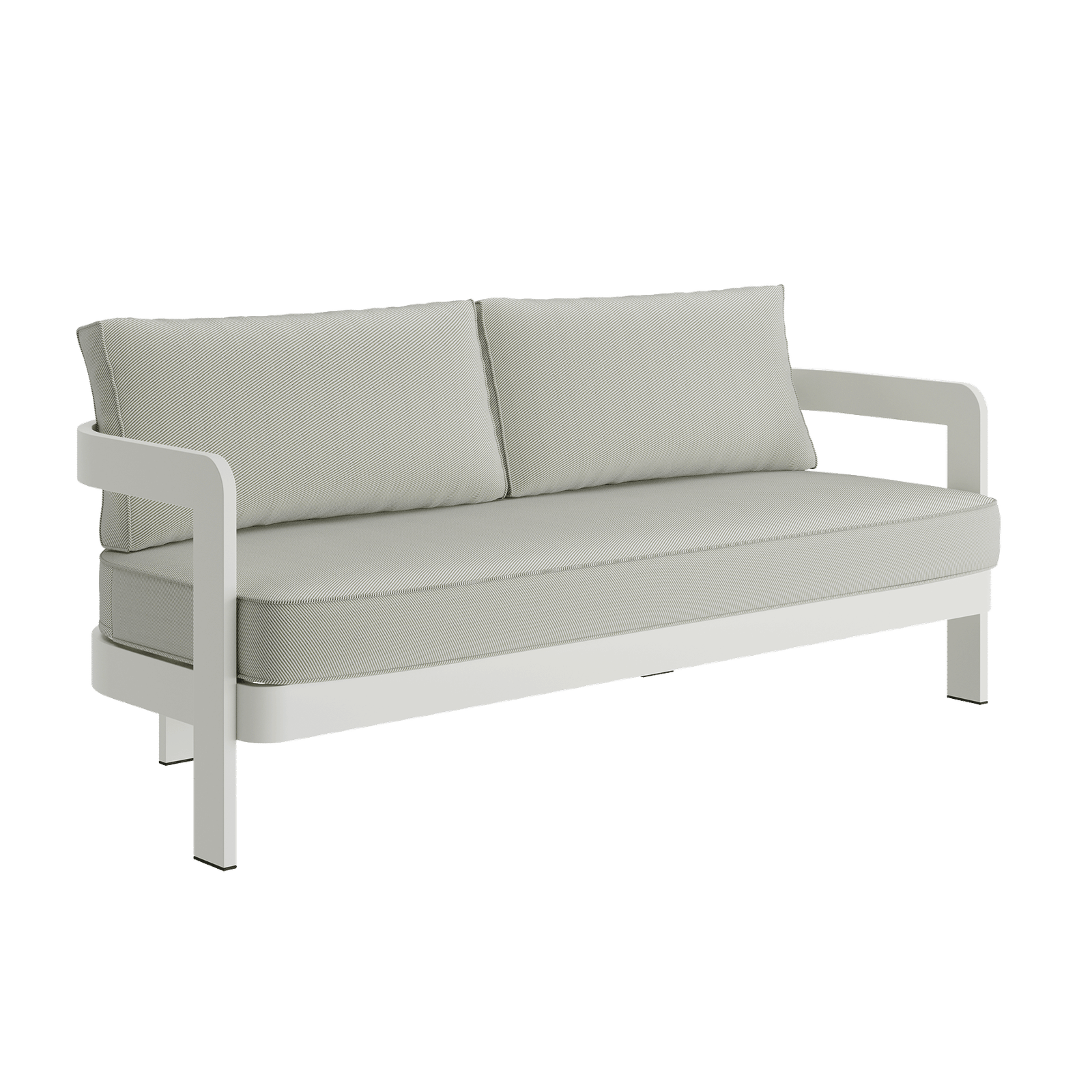 N3 Stone Three Seater Sofa Sage Twill